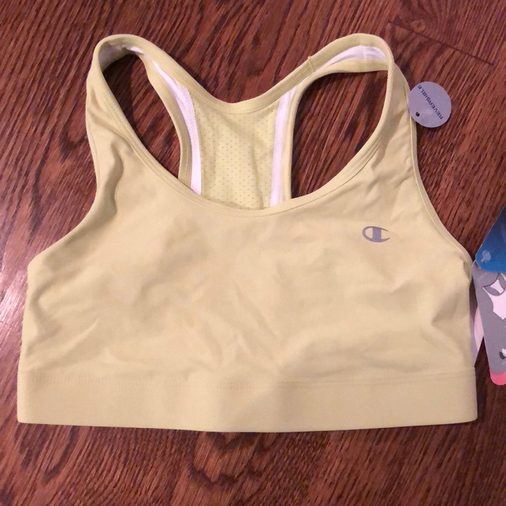 Champion Reversible Lime Racerback Sports Bra